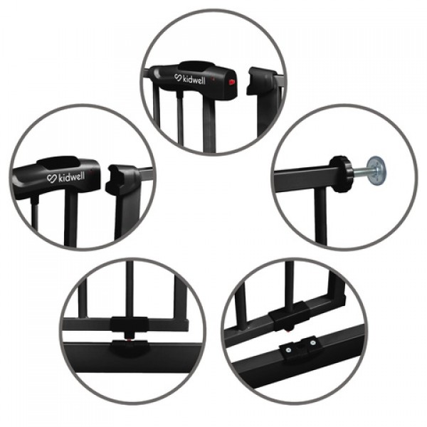 Aizsargvārti GUARDA black-Bērnu mēbeles-bebis.lv