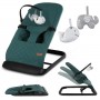 Šūpuļkrēsliņš Kidwell LARO green/black Šūpuļkrēsliņš Kidwell LARO green/black-Bērnu mēbeles-bebis.lv