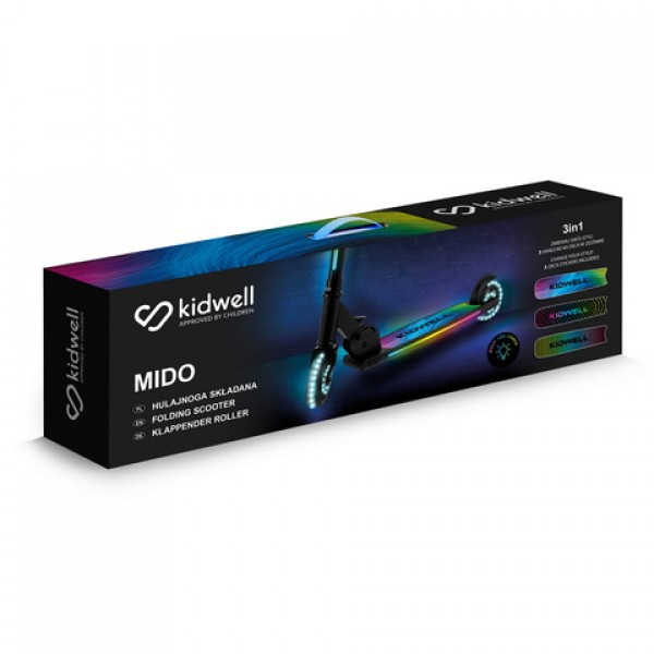 Skrejritenis MIDO black Kidwell-Bērnu transports-bebis.lv