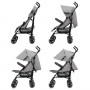 Коляска Kidwell NELLI grey/graphite-Детские коляски и принадлежности-bebis.lv