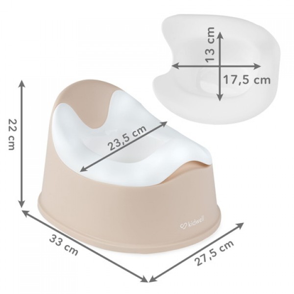 Bērnu podiņš NILO beige Kidwell Bērnu podiņš NILO beige Kidwell-Bērna tualete-bebis.lv