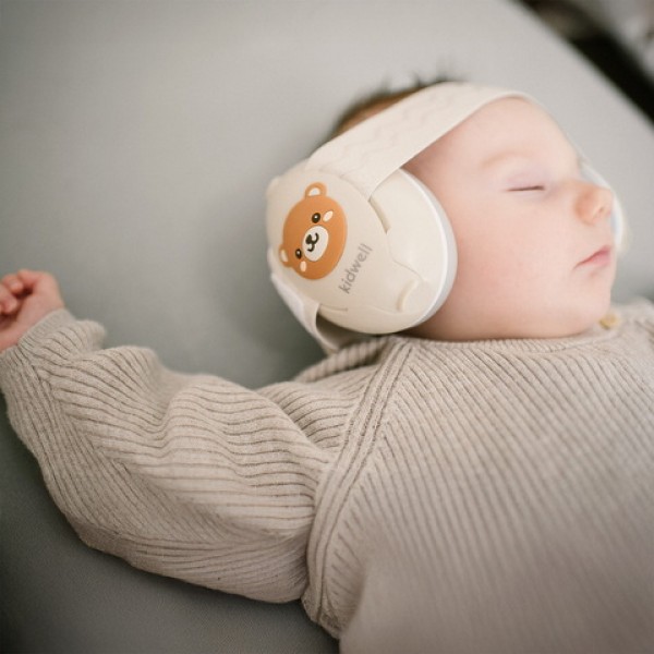 Ausu/dzirdes aizsargi ORSO grey 2-in1--bebis.lv