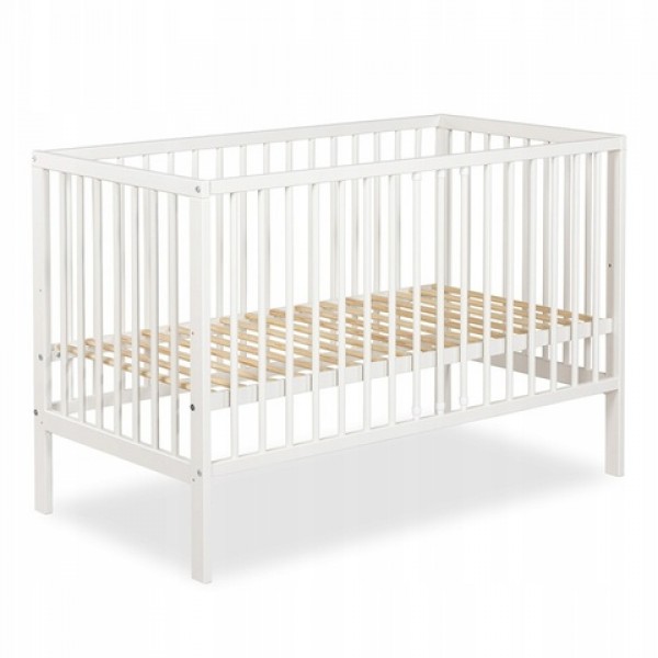 Кровать FRANIA белая 120х60 см-Детская мебель-bebis.lv