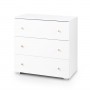 Kumode KAROLINA white/pine-Bērnu mēbeles-bebis.lv