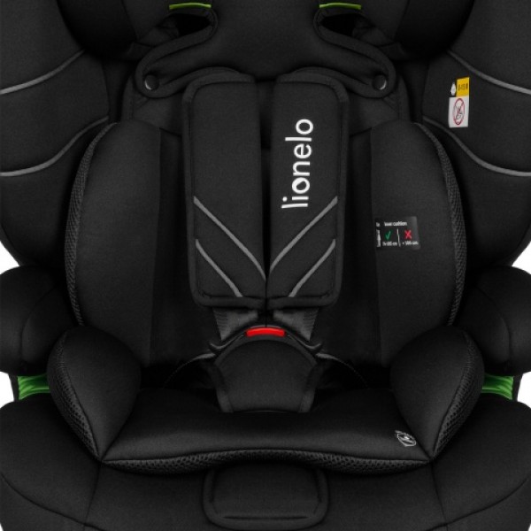 Autosēdeklis LEVI ONE  i-Size black grey (76-150 cm)-Autosēdekļi bērniem-bebis.lv
