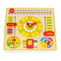 WOODEN LEARNING CALENDAR BOARD 00630