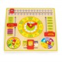 WOODEN LEARNING CALENDAR BOARD 00630-Rotaļlietas-bebis.lv
