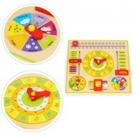 WOODEN LEARNING CALENDAR BOARD 00630