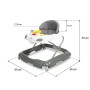 Baby walker CARIO graphite-Bērnu transportlīdzekļi-bebis.lv