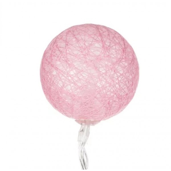 Детская палатка со гирляндой COTTON BALLS 23472-Игрушки-bebis.lv