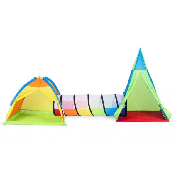 CHILDREN'S TENT SET - 3 ELEMENTS 24020-Rotaļlietas-bebis.lv