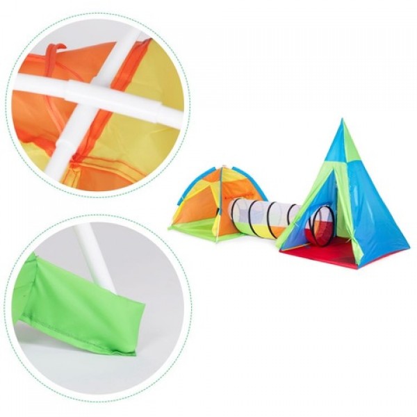 CHILDREN'S TENT SET - 3 ELEMENTS 24020-Rotaļlietas-bebis.lv