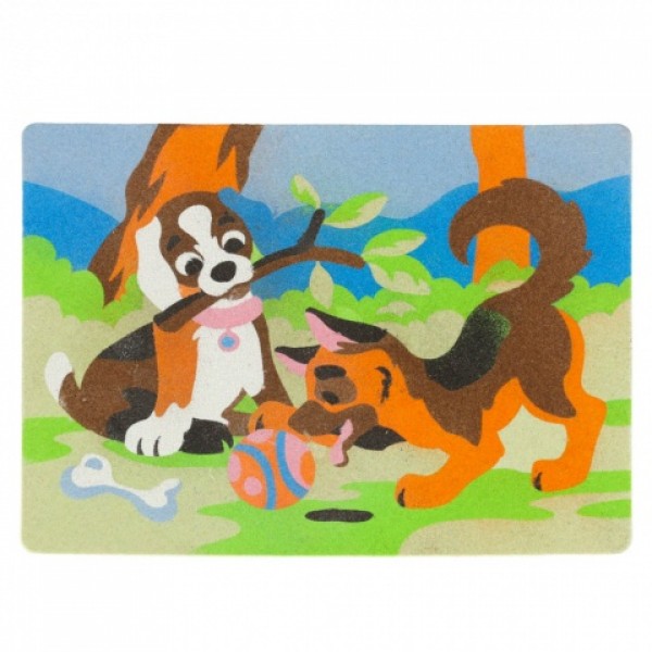 Smilšu gleznas SAND ART (kaķi, suņi) 4162-Rotaļlietas-bebis.lv