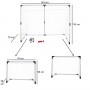 Futbola vārti 2-in-1 (143x110x70 cm) KX4876--bebis.lv