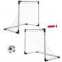 Futbola vārti 2-in-1 (143x110x70 cm) KX4876--bebis.lv