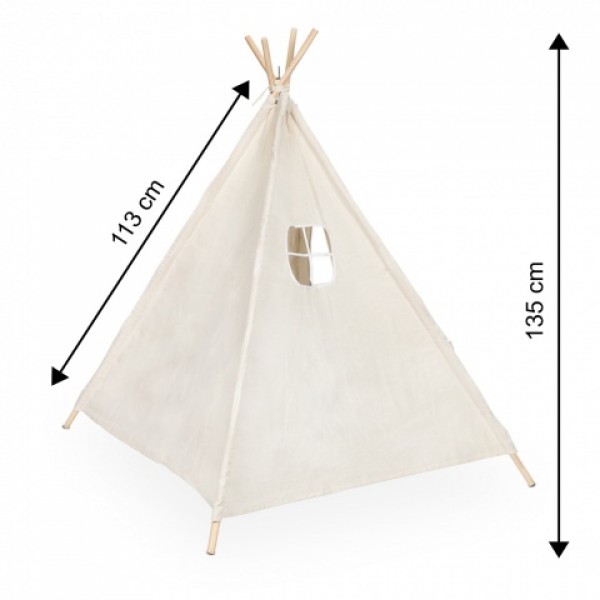 Палатка-вигвам TIPI 135 cm (5187)-Игрушки-bebis.lv