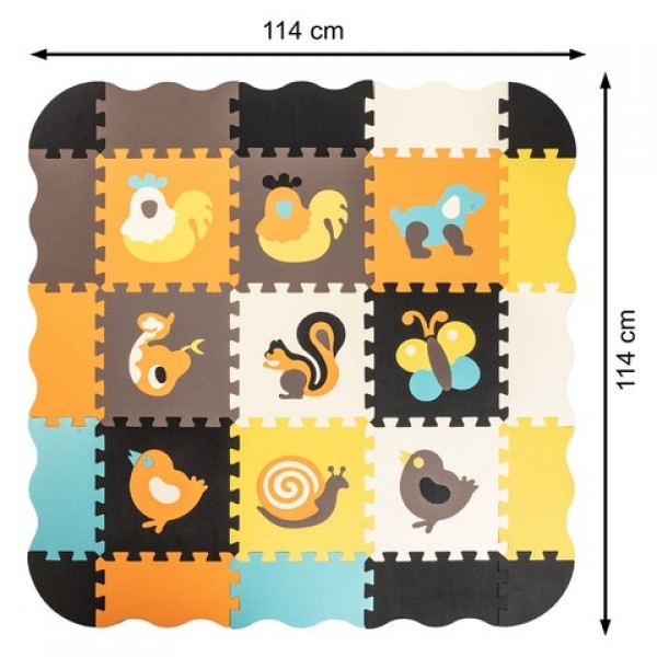 Paklājiņš-puzle-manēža 25 el. ANIMALS KX5210 Paklājiņš-puzle-manēža 25 el. ANIMALS KX5210-MAZUĻIEM (~0-5 gadi)-bebis.lv