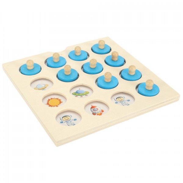 Деревянная игра MEMORY Montessori+4 карточки KX5365-Игрушки-bebis.lv