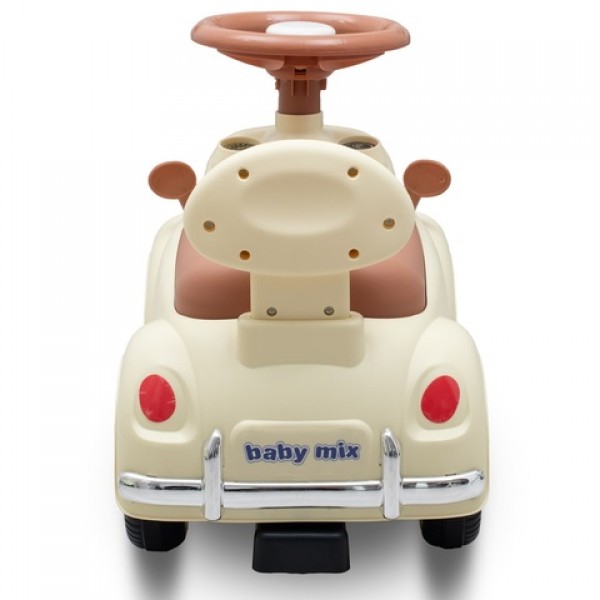 Stumjamā mašīna (toolcar) KIDDO CRUISER beige 57458 Stumjamā mašīna (toolcar) KIDDO CRUISER beige 57458-Bērnu transportlīdzekļi-bebis.lv
