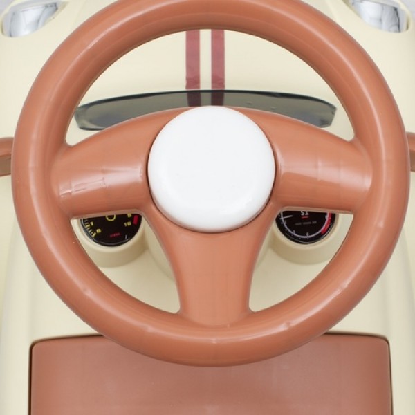 Stumjamā mašīna (toolcar) KIDDO CRUISER beige 57458 Stumjamā mašīna (toolcar) KIDDO CRUISER beige 57458-Bērnu transportlīdzekļi-bebis.lv