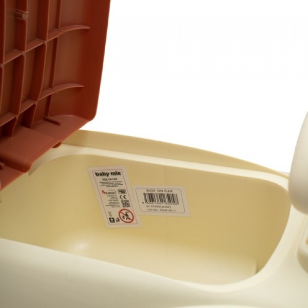 Stumjamā mašīna (toolcar) KIDDO CRUISER beige 57458 Stumjamā mašīna (toolcar) KIDDO CRUISER beige 57458-Bērnu transportlīdzekļi-bebis.lv