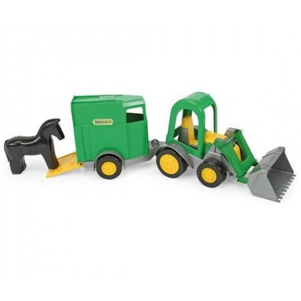 Traktors ar piekabi 52209-Rotaļlietas-bebis.lv