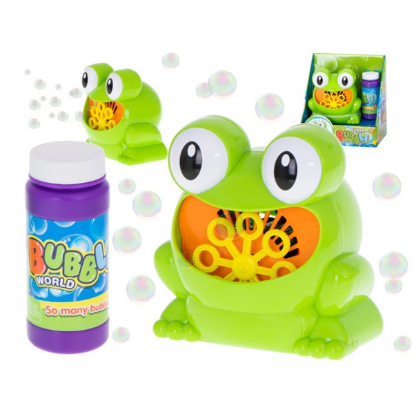 Машина для мыльных пузырей FROG KX5942 Машина для мыльных пузырей FROG KX5942-Игрушки-bebis.lv
