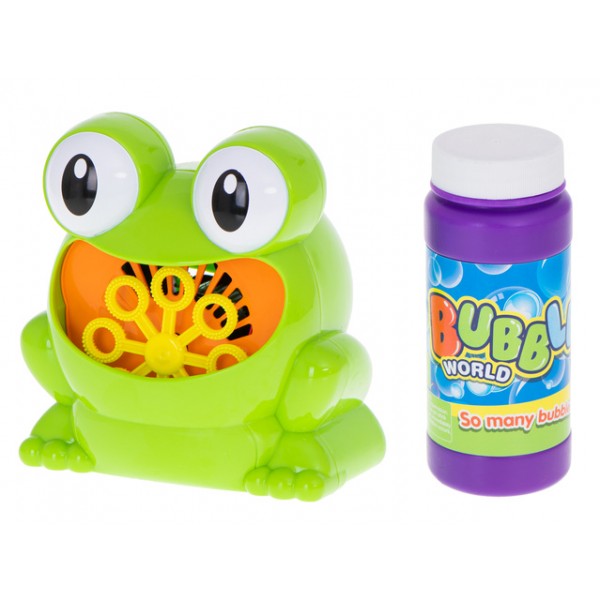 Машина для мыльных пузырей FROG KX5942 Машина для мыльных пузырей FROG KX5942-Игрушки-bebis.lv