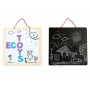 Double-sided wooden chalkboard 69805-Rotaļlietas-bebis.lv