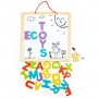 Double-sided wooden chalkboard 69805-Rotaļlietas-bebis.lv
