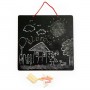 Double-sided wooden chalkboard 69805-Rotaļlietas-bebis.lv