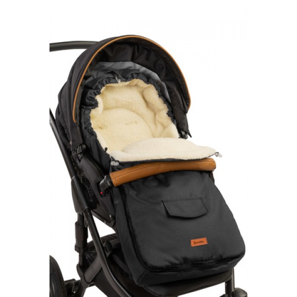 Guļammaiss WOOL black (sillo-823)-Ratiņi un piederumi-bebis.lv