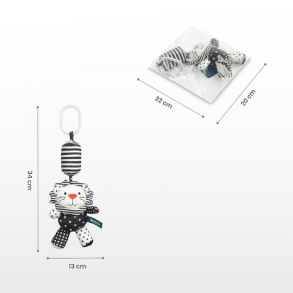Rotaļlieta BLACK&WHITE LION Toyz-034-MAZUĻIEM (~0-5 gadi)-bebis.lv