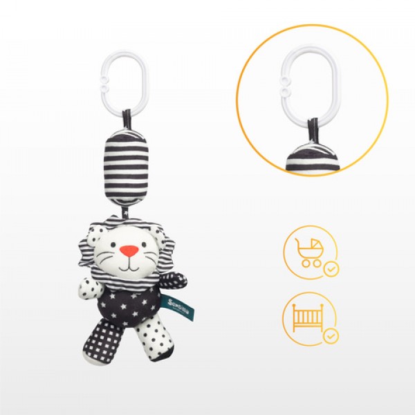 Rotaļlieta BLACK&WHITE LION Toyz-034-MAZUĻIEM (~0-5 gadi)-bebis.lv