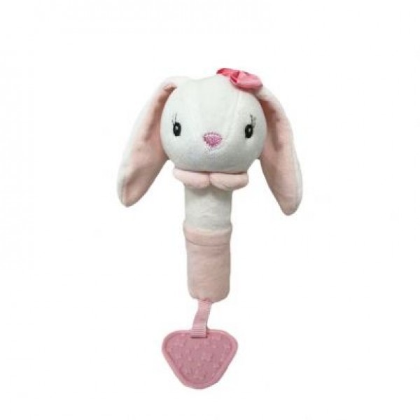 Игрушка-пищалка RABBIT with BOW 17 cm 9317-ДЛЯ МАЛЫШЕЙ (~0-5 лет)-bebis.lv