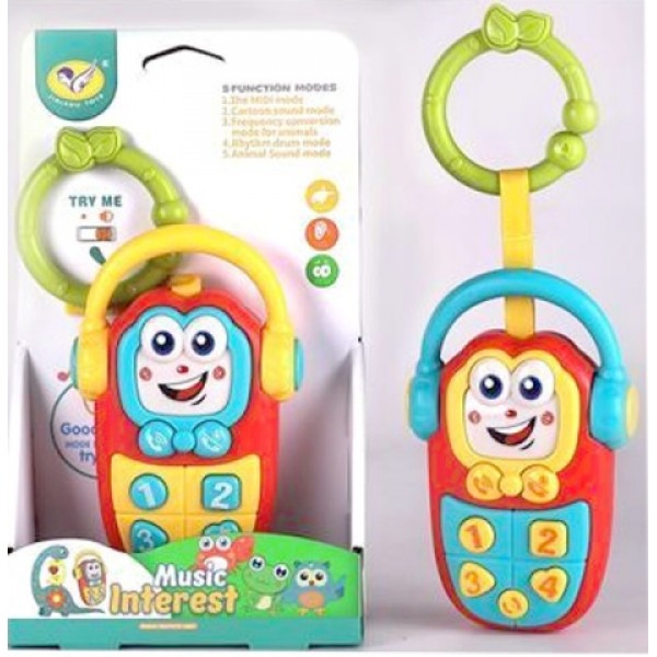 Mazuļa telefons ar skaņām,gaismām G6309-Rotaļlietas-bebis.lv