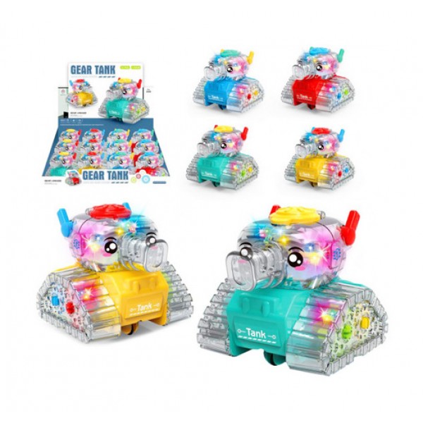 Rotaļu tanks ar gaismiņām H7487-MAZUĻIEM (~0-5 gadi)-bebis.lv