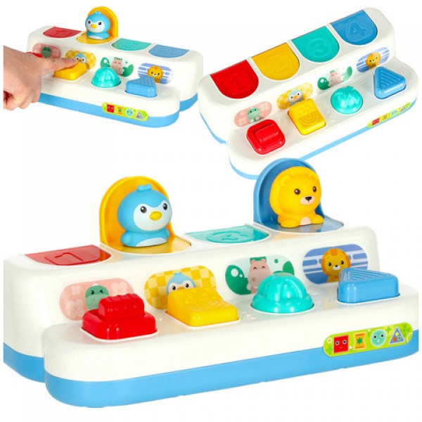 Развивающая игра «Выпрыгивающие животные» KX3855-ДЛЯ МАЛЫШЕЙ (~0-5 лет)-bebis.lv