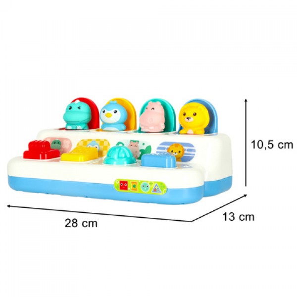 Развивающая игра «Выпрыгивающие животные» KX3855-ДЛЯ МАЛЫШЕЙ (~0-5 лет)-bebis.lv
