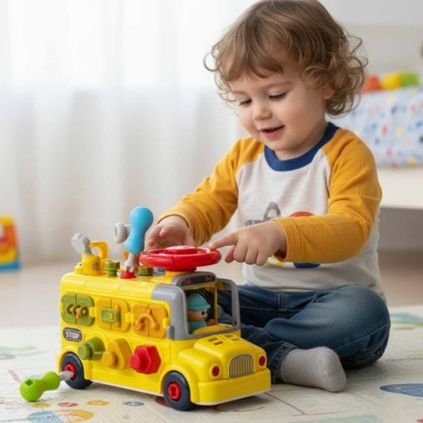Autobuss-attīstošais komplekts DIY KX2880-Rotaļlietas-bebis.lv