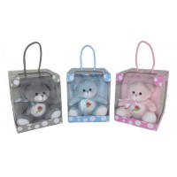 Детский плед + МЕДВЕЖОНОК с погремушкой  M3529 [NY23]