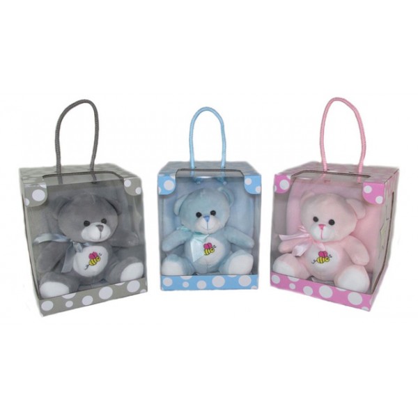 Детский плед + МЕДВЕЖОНОК с погремушкой  M3529 [NY23]-Игрушки-bebis.lv