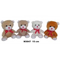 Медвежонок 15 см с красным бантиком "Love" M3647