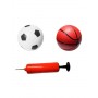 Sporta komplekts 2-in-1: Basketbols+Futbols, bumba, pumpis 51107--bebis.lv