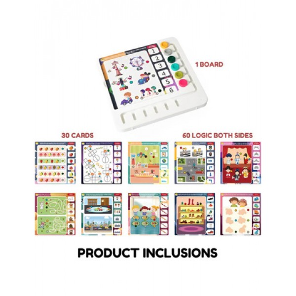 Set of 60 Logic Games 52456-Rotaļlietas-bebis.lv