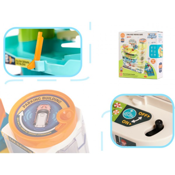 Parkings 4-stāvu ar 6 mašīnām KX5588-Rotaļlietas-bebis.lv