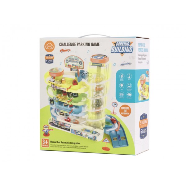 Parkings 4-stāvu ar 6 mašīnām KX5588-Rotaļlietas-bebis.lv