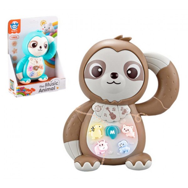 Attīstošā rotaļlieta SLIŅĶIS ar skaņām un gaismām Q12269-MAZUĻIEM (~0-5 gadi)-bebis.lv