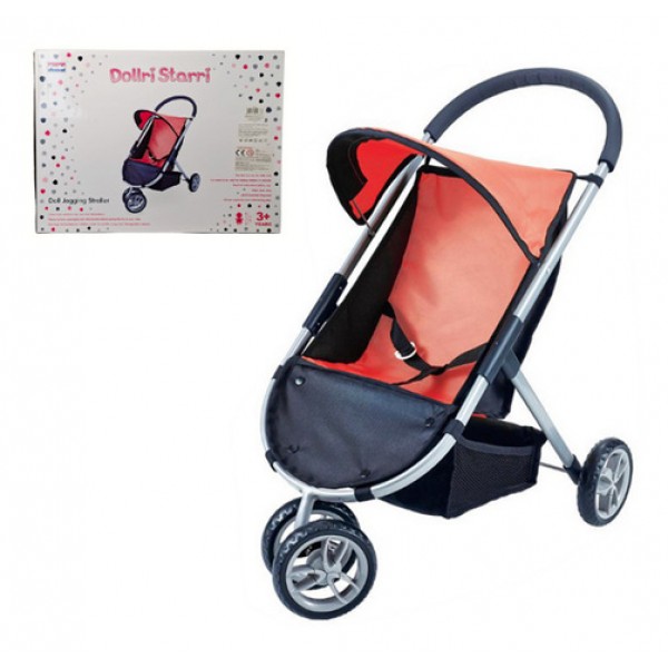 Leļļu ratiņi ar teleskopisko rokturi Q12486-Rotaļlietas-bebis.lv