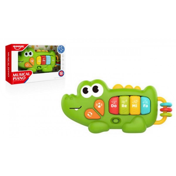 Baby Piano CROCO Q13041-MAZUĻIEM (~0-5 gadi)-bebis.lv